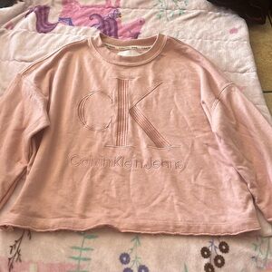 Pink Crop crewneck Calvin Klein